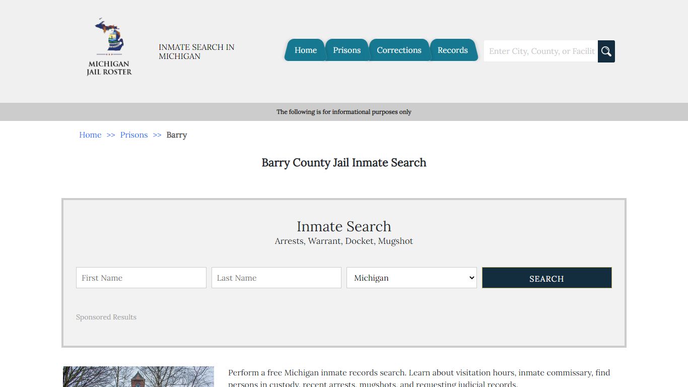 Barry County Jail Inmate Search - Michigan Jail Roster